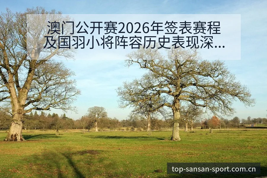 澳门公开赛2026年签表赛程及国羽小将阵容历史表现深度分 - 333体育App